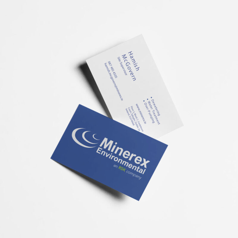 minerex - business card - mockup - frente e verso